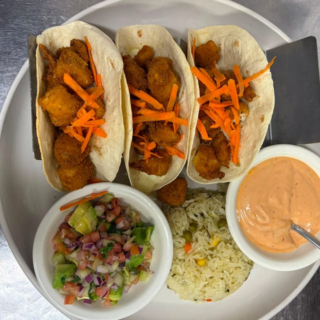 Baja Fish Tacos.