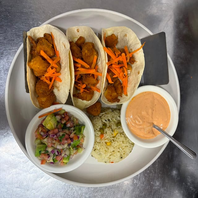 Baja Fish Tacos.