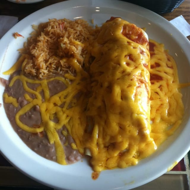 (L) Burrito.